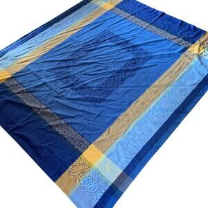 STOF FRANCE Laura Lancelle Paris Tablecloth 75x66” blue yellow